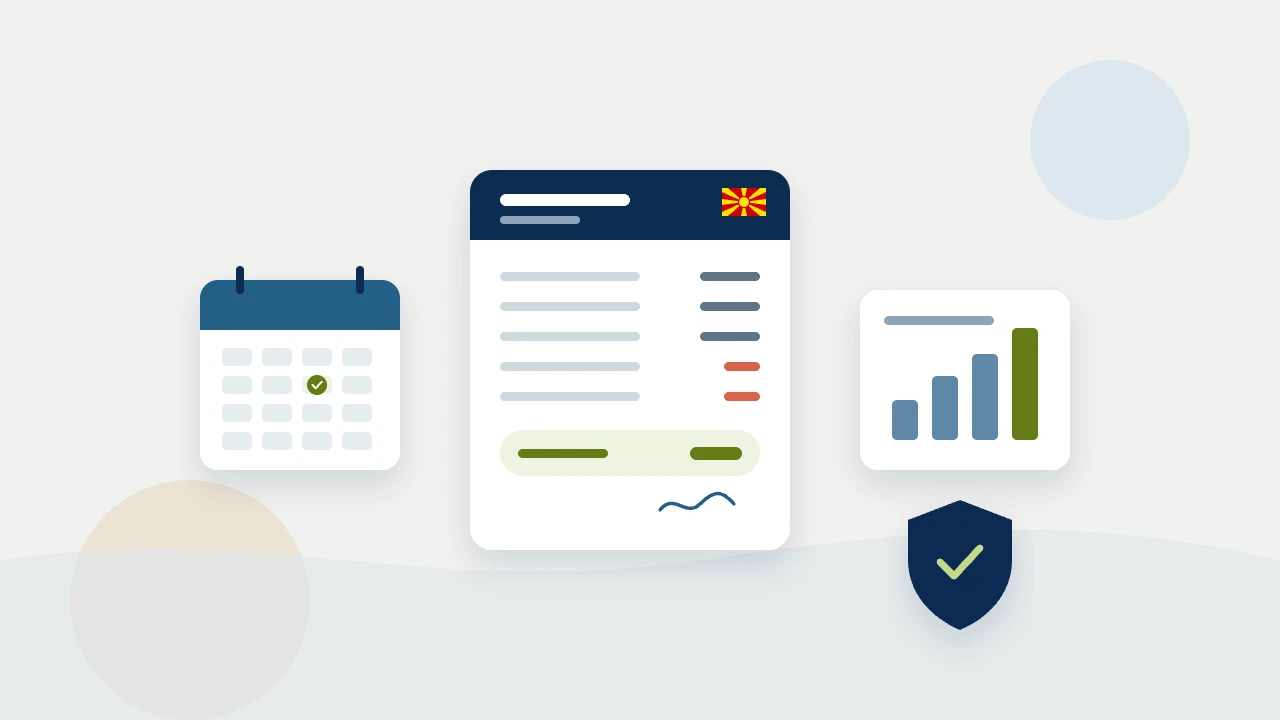 Monthly payroll, MPIN filing and payslips in North Macedonia